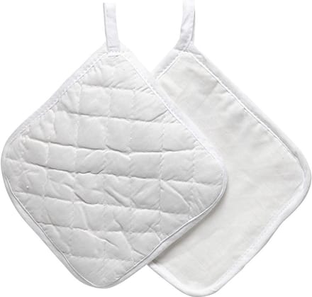 Pannenlappen, afm 20x20 cm, 145 gr, wit, 4 stuk/ 1 doos