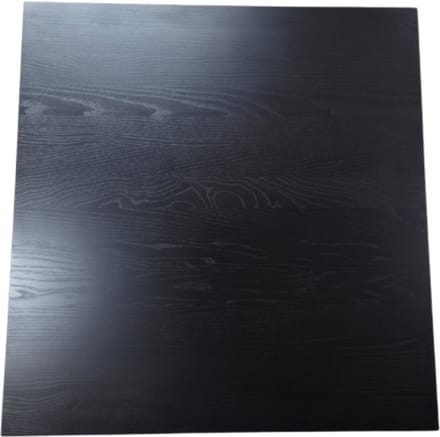 Horeca tafelblad Essenhout - 70x70x4 cm - zwart