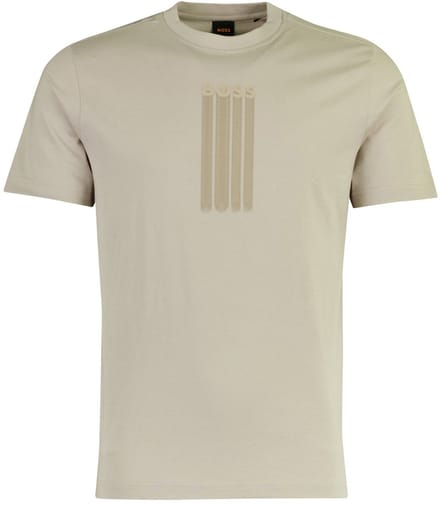 Grijs t-shirt BOSS Orange Te-bass geprint