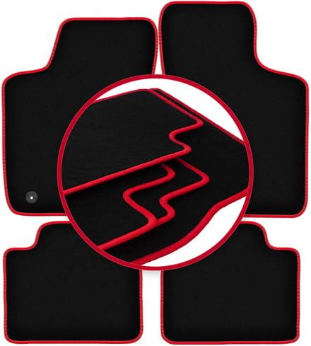 CARLUX-RED automatten voor: Opel Corsa B hatchback (1993-2001)