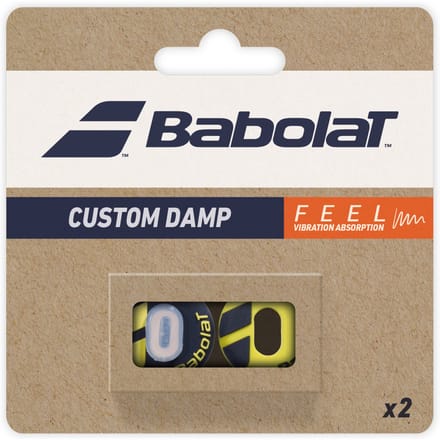 Babolat Custom Damp Demper Verpakking 2 Stuks-Zwart,Geel