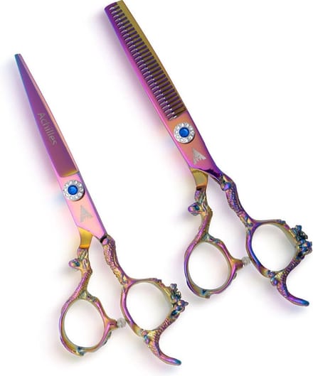 Achilles® Purple Dragon Kappersschaar Set - Complete Kappersset - Hair Scissors - Coupeschaar