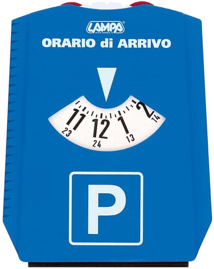 ijskrabber met parkeerkaart
