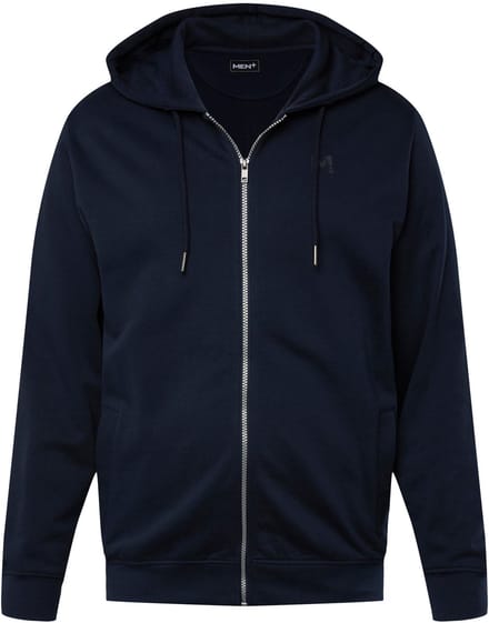 Men Plus - Heren - Hoodie-jack capuchon rits - Navy blauw - Maat L