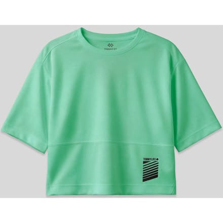 Oversized Polyester T-shirt met Ronde Hals en Zak