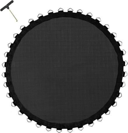 Trampoline Springmat - Vervangende Mat - Buiten Spelen - UV-bestendig Ontwerp - 37 meter - Zwart