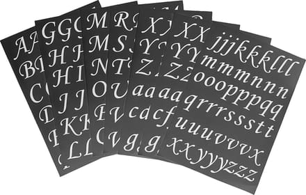 Afecto handschrift plakletters wit | alfabet stickers | handschrift letters | hoogte 3 cm