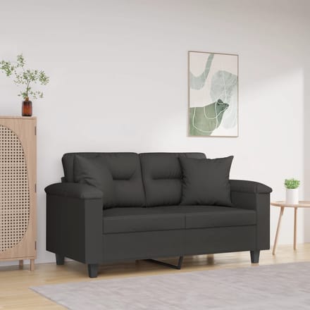 vidaXL - Sierkussens - 2 - st - 40x40 - cm - microvezelstof - donkergrijs
