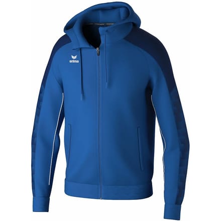 Erima Evo Star Trainingsjack Met Capuchon Kinderen - Royal / Marine | Maat: 128