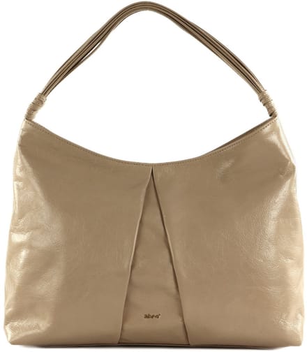 abro Leren Schoudertas Leather Alias Soft Hobo Secret Rosa Beige