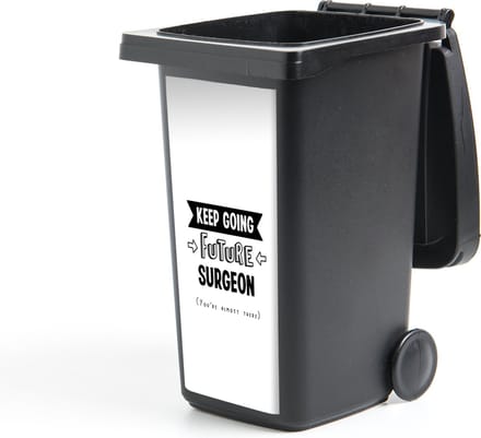 Container sticker Chirurg - Geneeskunde - Studeren - Quotes - 44x98 cm - Kliko sticker