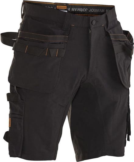 Jobman Advanced Stretch Korte Broek Holsterpockets 2196 - Mannen - Zwart - 44