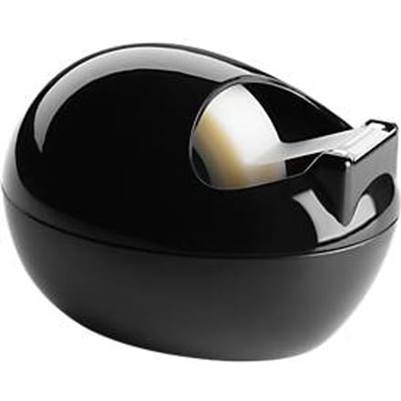 Scotch™ Karim Rashid tafeldispenser, zwart + Scotch® Magic™ onzichtbaar plakband, 19 mm x 7,5 m, incl. 1 rol