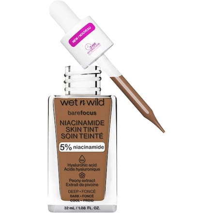 wet n wild Foundation BareFocus Niacinamide Skin Tint Teint Dames 32 ml