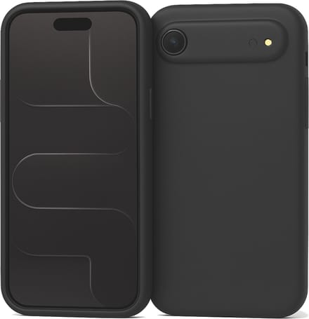 Hoesje geschikt voor iPhone 17 Air - Mat Back Case Zwart