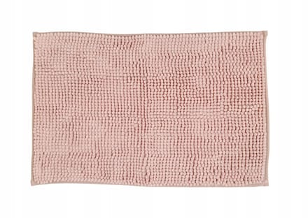 Bisk Basic Chenille Badmat Roze 60x40 cm - Zacht en Duurzaam