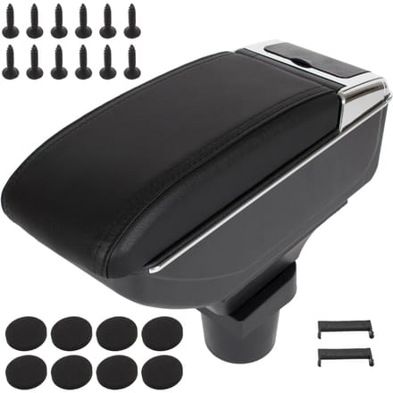 Modecar - Armsteun met Opbergvak - Zwart - Toyota Yaris II - 2006-2012