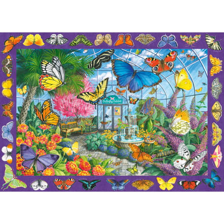 Ravensburger puzzel de vlindertuin 500 stukjes extra groot