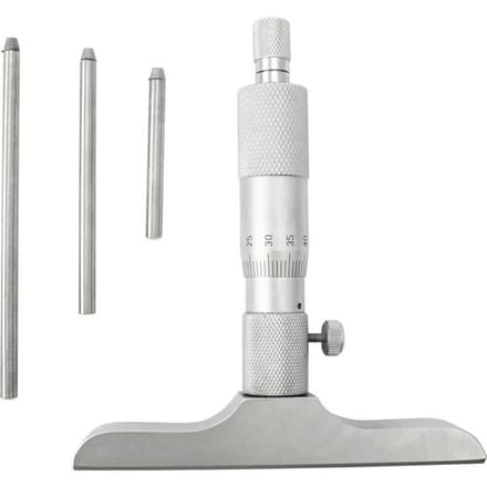 Dasqua 4611-8115 Dieptemicrometer Met controlemaat 0 - 75 mm DIN 863