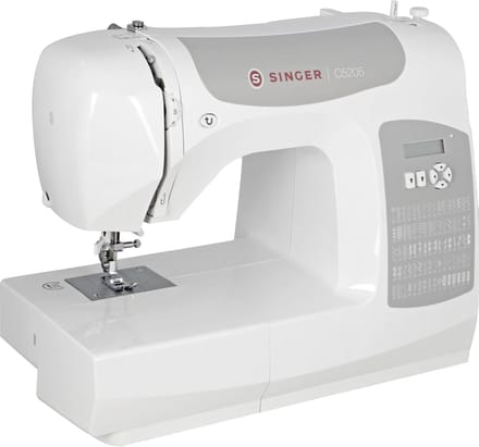 Naaimachine met Vrije Arm en Aanschuiftafel - Wit/Grijs