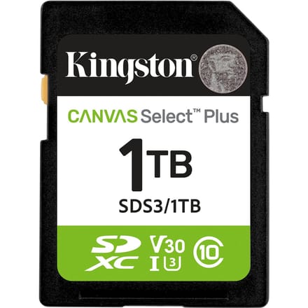 Kingston Canvas Select Plus Gen3 SDXC - 150MB/s - 1TB