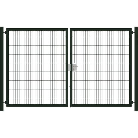 Intergard Metalen Tuinpoort dubbelstaafmatten dubbel 203cm hoog en 250cm breed