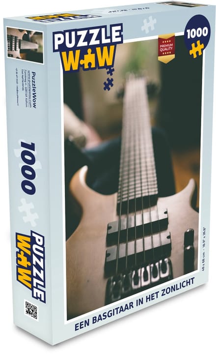 Puzzel Een basgitaar in het zonlicht - Legpuzzel - Puzzel 1000 stukjes volwassenen