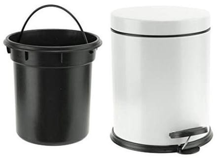 Pedal Bin - Afvalemmer Keuken - Afval Scheiden - Zachte Sluiting - 5 Liter - Wit