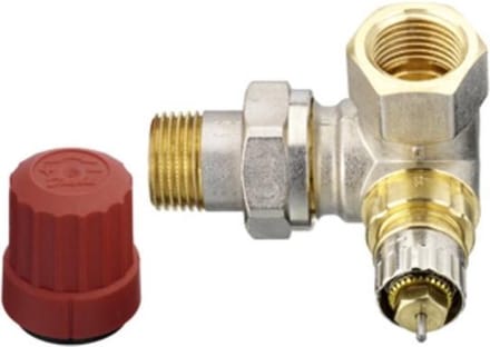 Danfoss Thermostatische radiatorafsluiter 3/8 dubbel haaks LI Kvs 0,65 m3 h RA N10