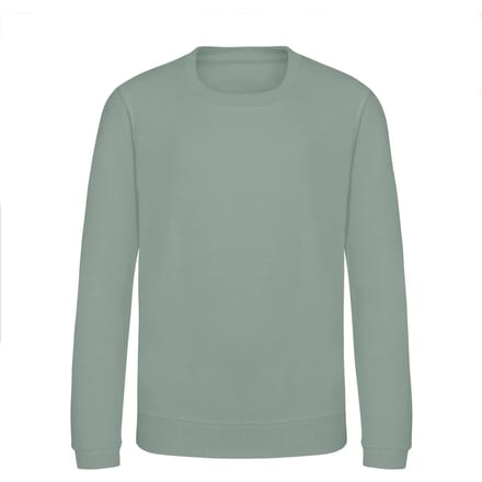 Just Hoods - AWDis Sweat Kinder - Dusty Green maat 7/8 (M)