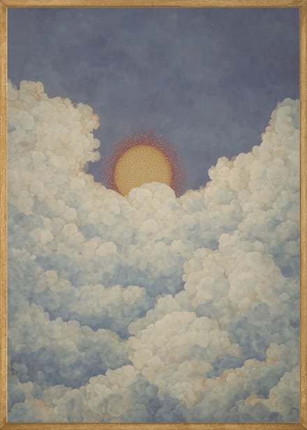 Gouden Zonnegloed Poster - 30x40 cm