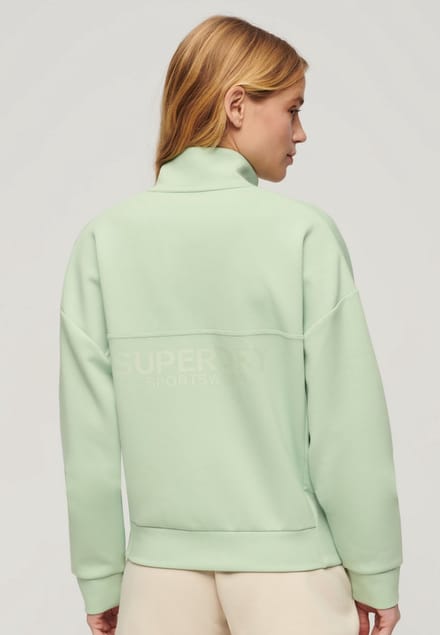 Superdry - Sport Tech Relaxed sweatshirt met halve rits - Dames - Truien