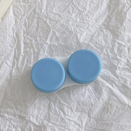 Cabantis Lenshouder - Handige Bewaarcase - 1x Blauw