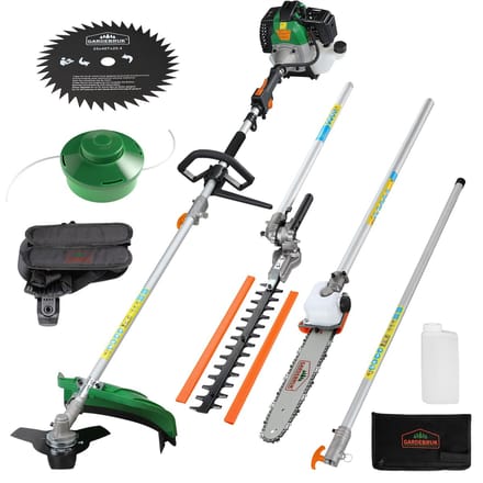 Gardebruk 5in1 Multitool - Tuin Kettingzaag Bosmaaier Trimmer - Benzine