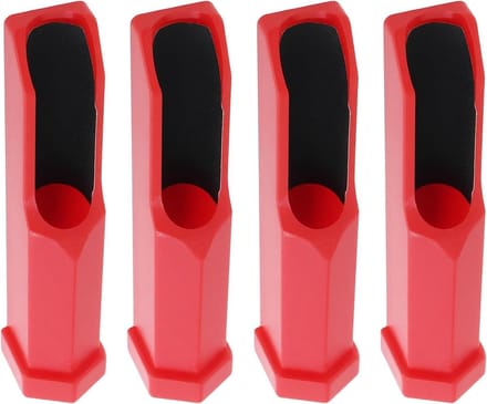 Keu Tip Onderhouder - Biljart Accessoire - Keu Reparatie - Multifunctioneel Ontwerp - 4 Stuks - Rood