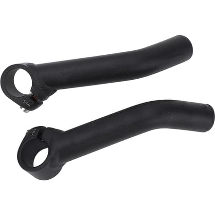 Embouts de Guidon de Vélo Alliage d'Aluminium Économie d'Effort Léger Prise Confortable Klaxon de Vélo Extenseur de Barre black