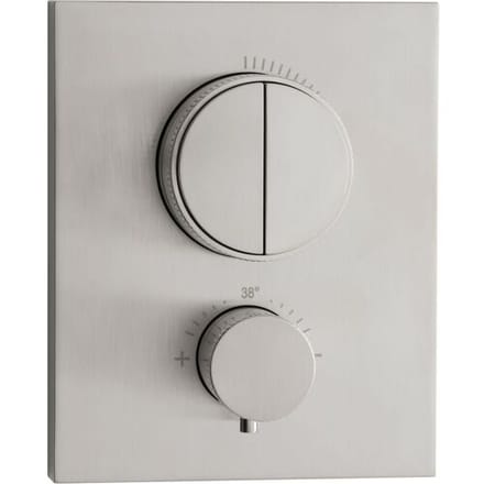 Herzbach DESIGN IX concealed thermostat square for 2 consumers, 17.803050.2.09