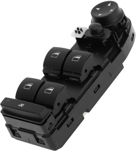 Dailygoods - Power Window Switch - Raambediening - Hoogwaardig - Grijs - Auto-accessoire - Efficiëntie - Geschikt voor 528i 2008-2010 - Kwaliteit