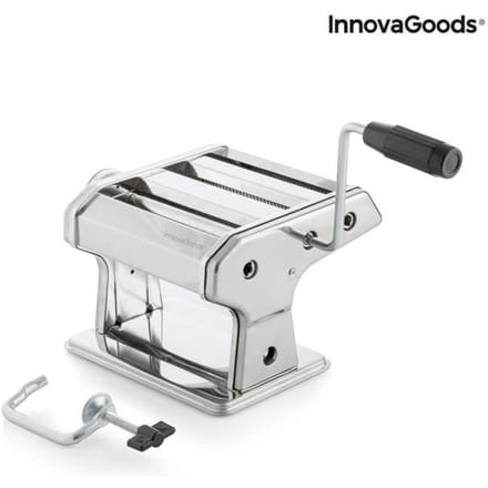 Pastamachine - InnovaGoods - FRASHTA - Handleiding - 3 snijwielen - Dikte instelbaar