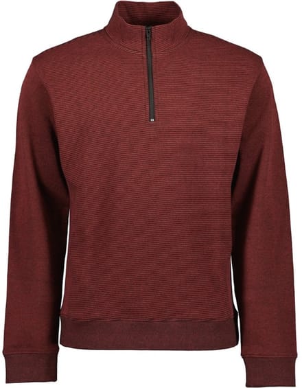 Blue Seven - Trui 370188 rood melange + korte rits - maat L