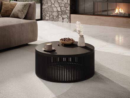 Meubella - Salontafel Vanya - Zwart - 59 cm