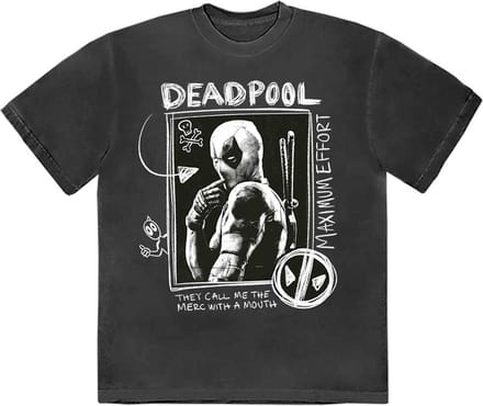 Marvel Deadpool - Merc With A Mouth Max Effort Heren T-shirt - S - Zwart
