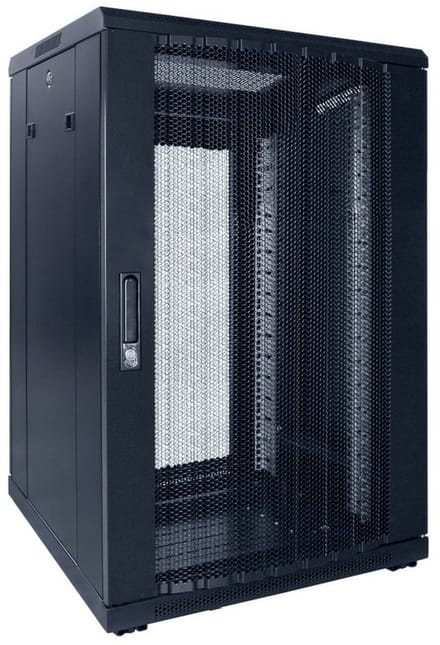 DSIT 18U serverkast met geperforeerde deur 600x600x1000mm (BxDxH) - serverbehuizing - serverrack - 19 inch