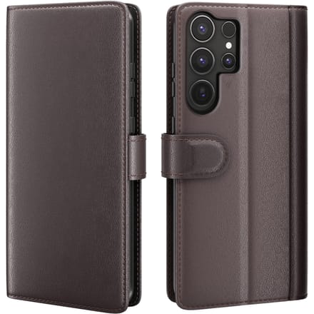 Amorus Samsung Galaxy S26 Ultra Luxe Lederen Bookcase Bruin
