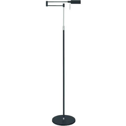 HighLight LED vloerlamp New Bari, zwart, hoogte 139 cm, metaal, dimmer