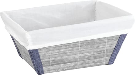 WENKO 21626100 Opbergmand Bamboo, grijs, medium