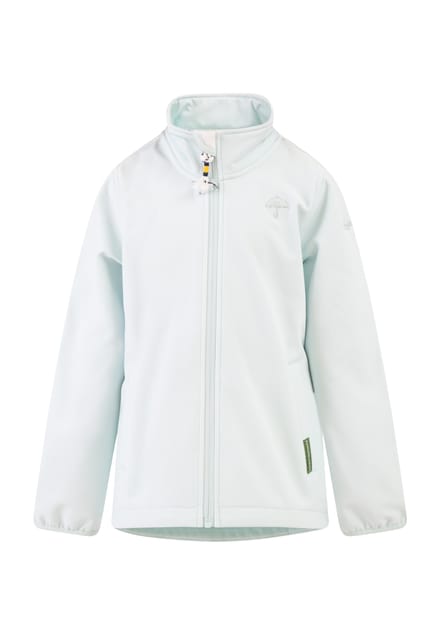 Schmuddelwedda Softshelljack - gerecycled materiaal Meisje Blauw-umint-280