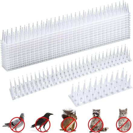 REN® Duivenverjager - Duivenpinnen - Vogelpinnen - Duivenpinnen Met Plakstrip - Wit - 45cm x 14cm x 5cm