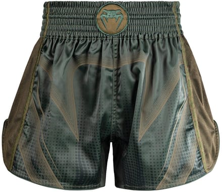 Venum Stealth Muay Thai Shorts Khaki/Donkergroen – Premium Kickboks Shorts - S
