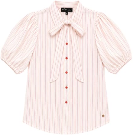 Elvira Collections Blouse siny ecru dessin